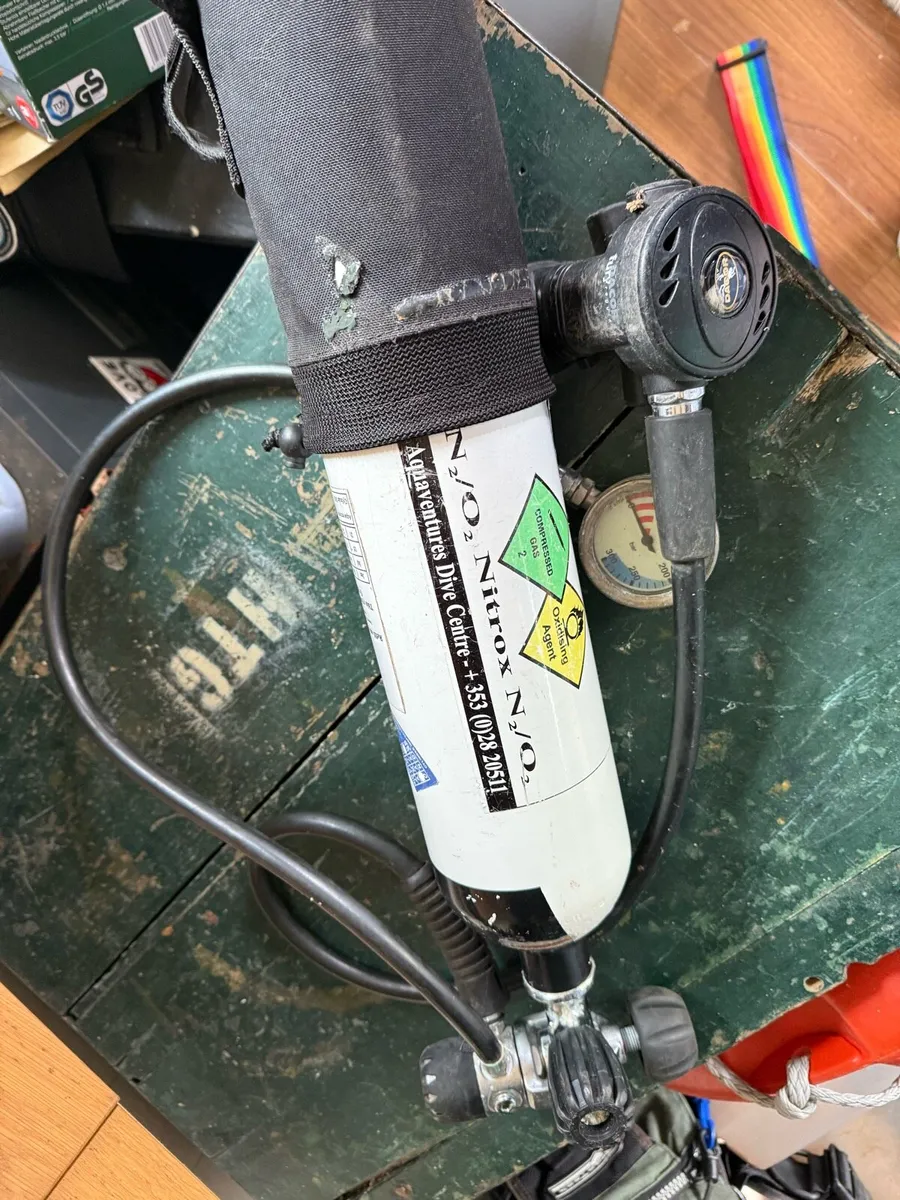 Scuba diving pony bottle and reg - Image 1