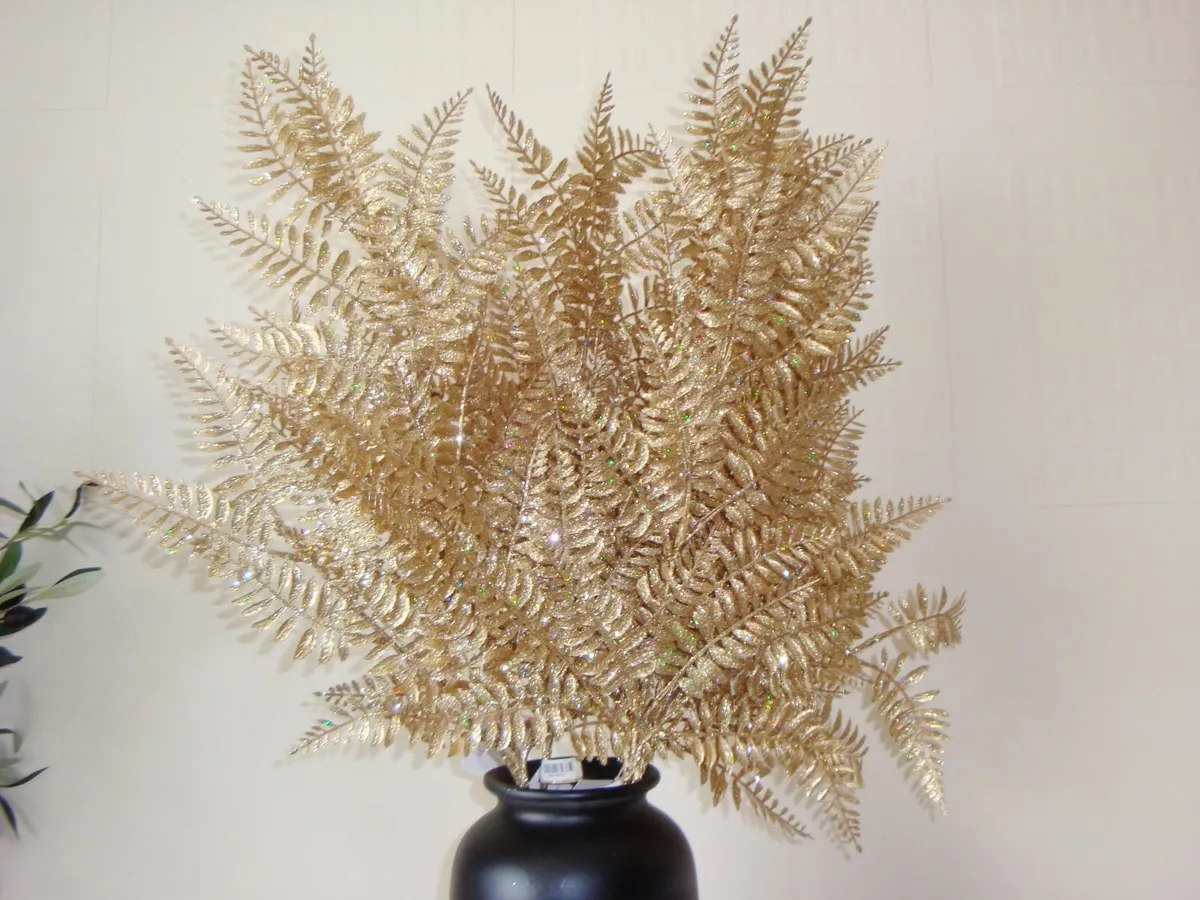 Gold glitter stems - set of 6 - NEW - Image 1
