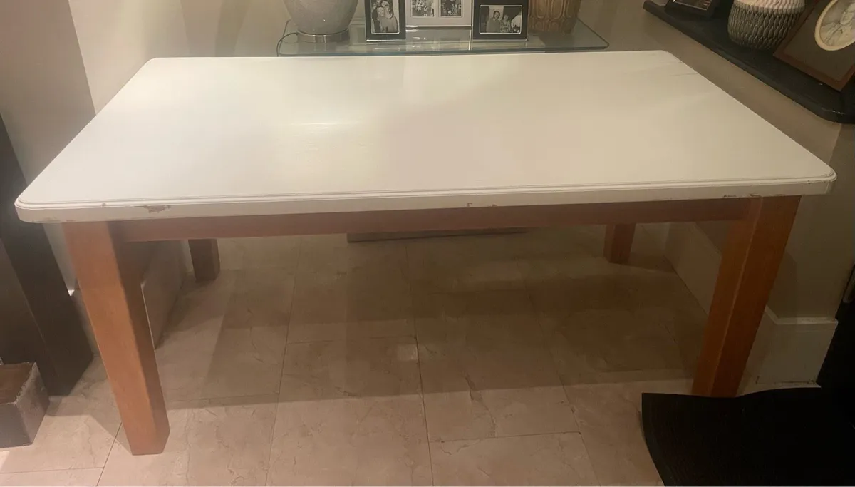 Large Sturdy 5.5Ft Kitchen Dining Table - Deliver - Image 3