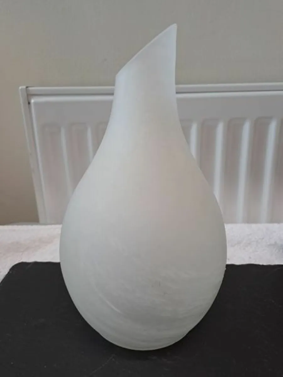 Vintage frosted Lamp shade - Image 1