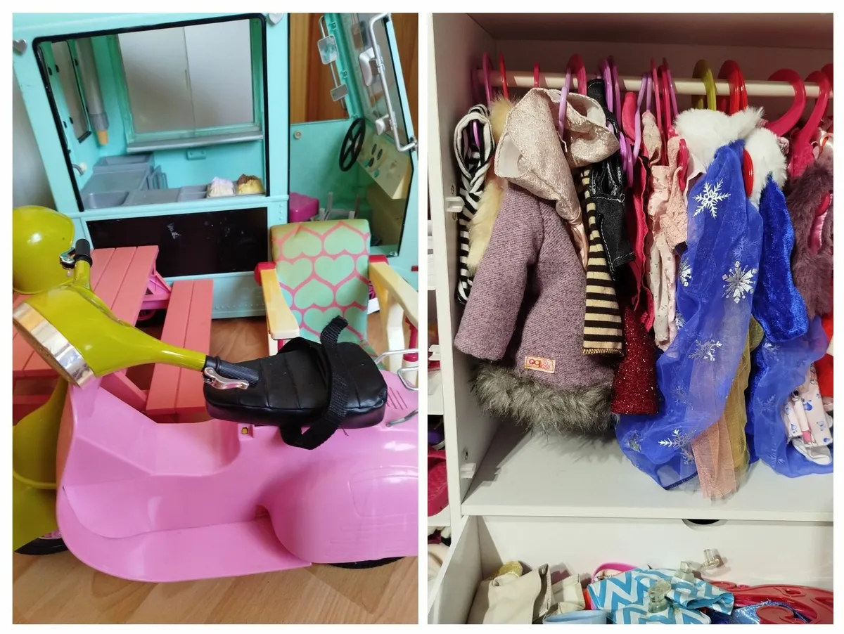 Our Generation Ice Cream Truck, Wardrobe, Scooter, - Image 1