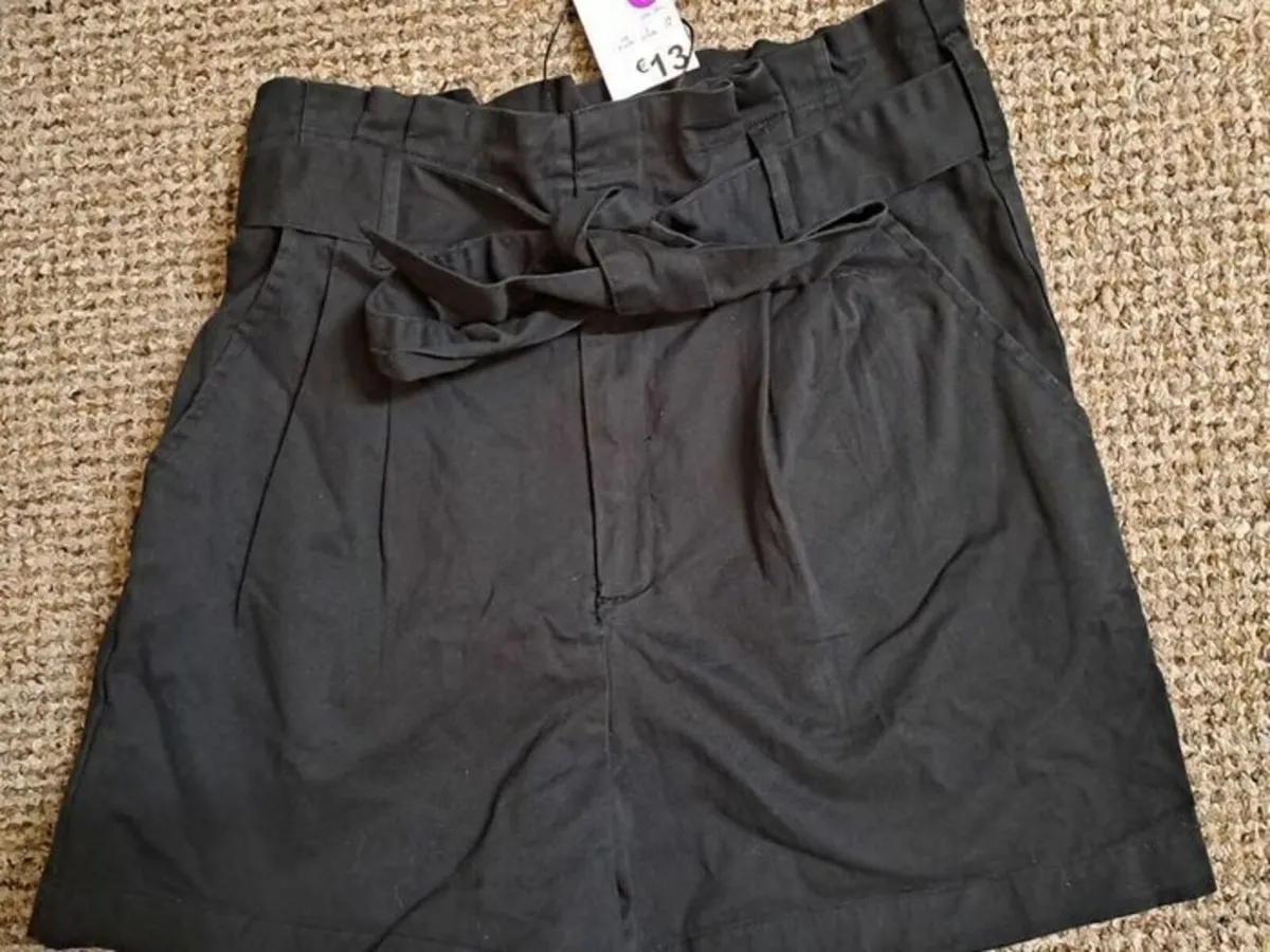 NEW black shorts size 6 - Image 1