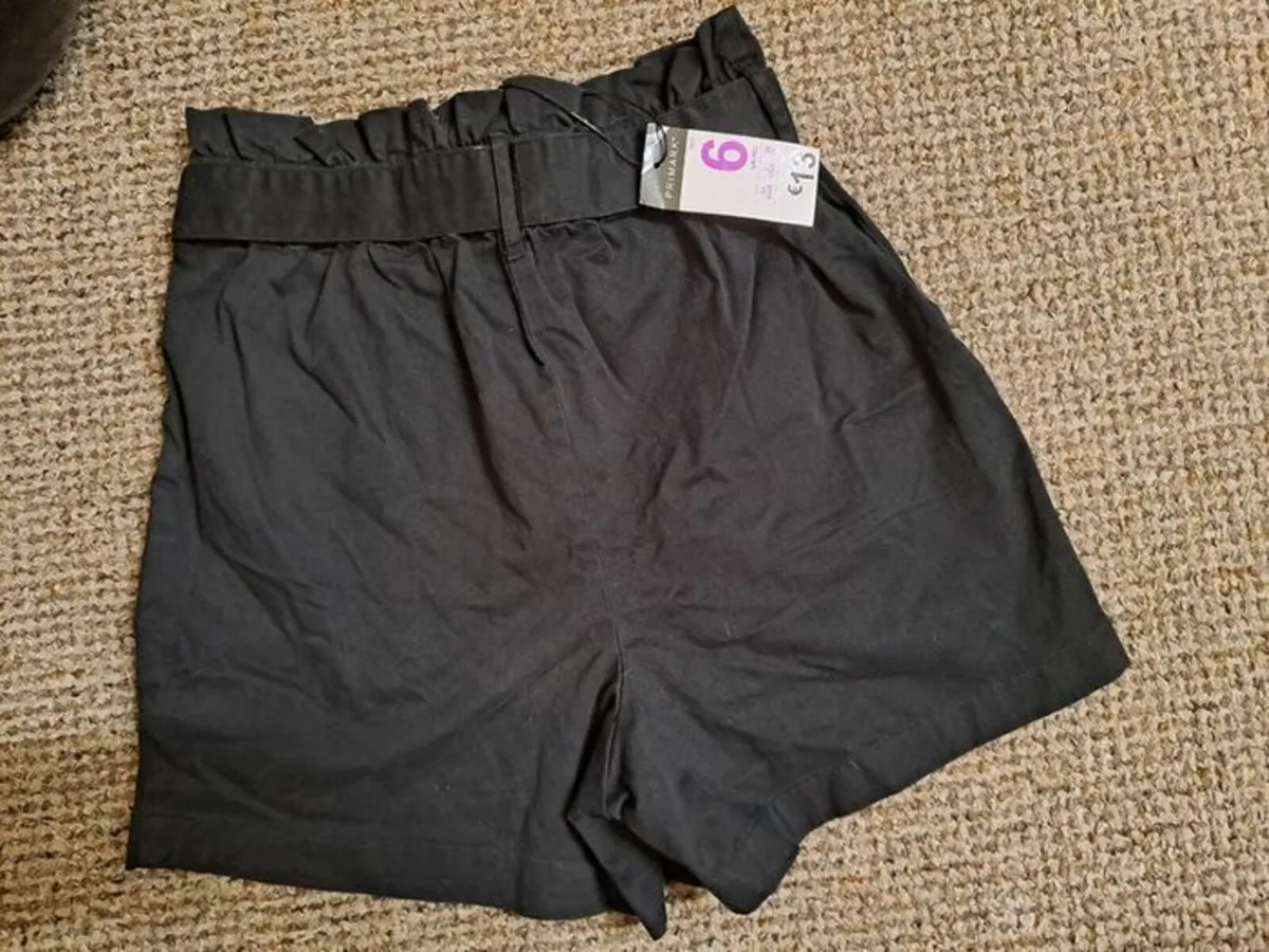 NEW black shorts size 6 - Image 2