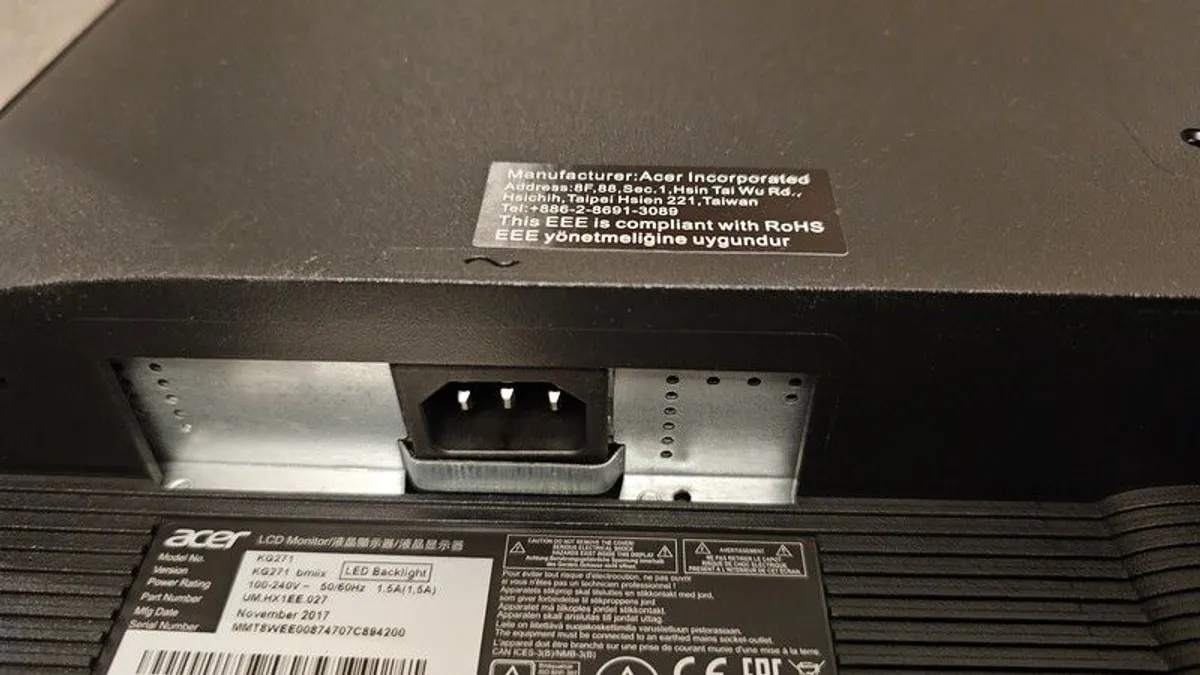 Acer 27in widescreen monitor full HD - Image 2