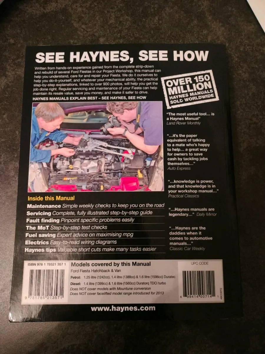 Ford Fiesta Haynes Manual - Image 4