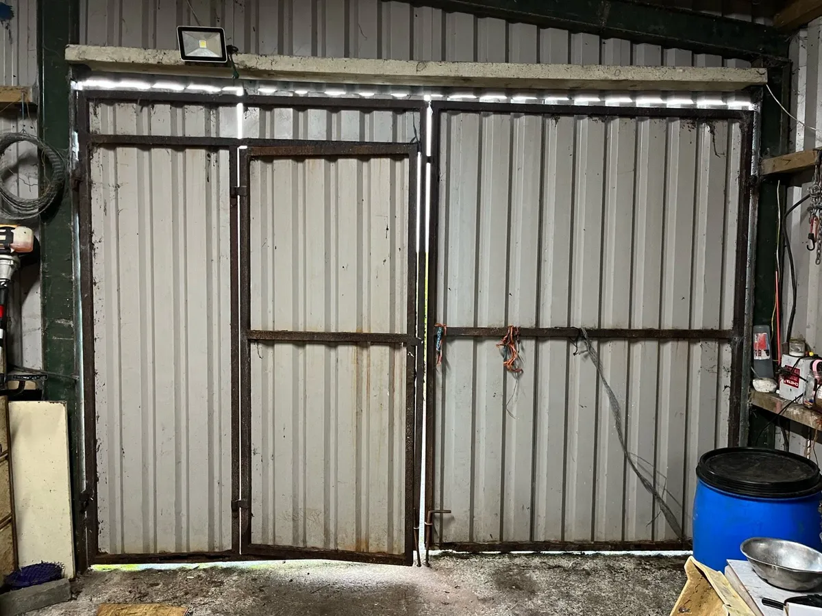 2 Sheeted Doors to suit opening 10ft w X 8ft high - Image 1
