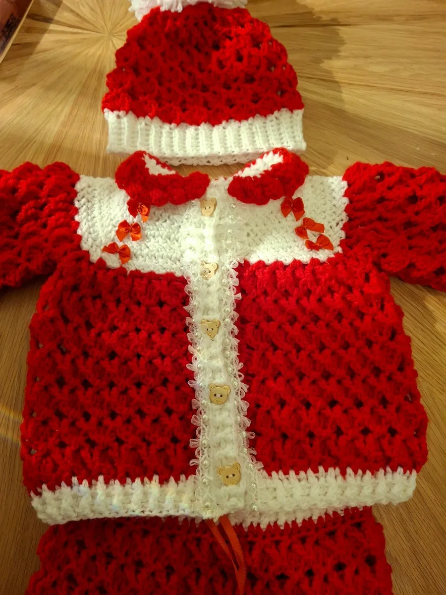 Hand crocheted baby set - Image 4