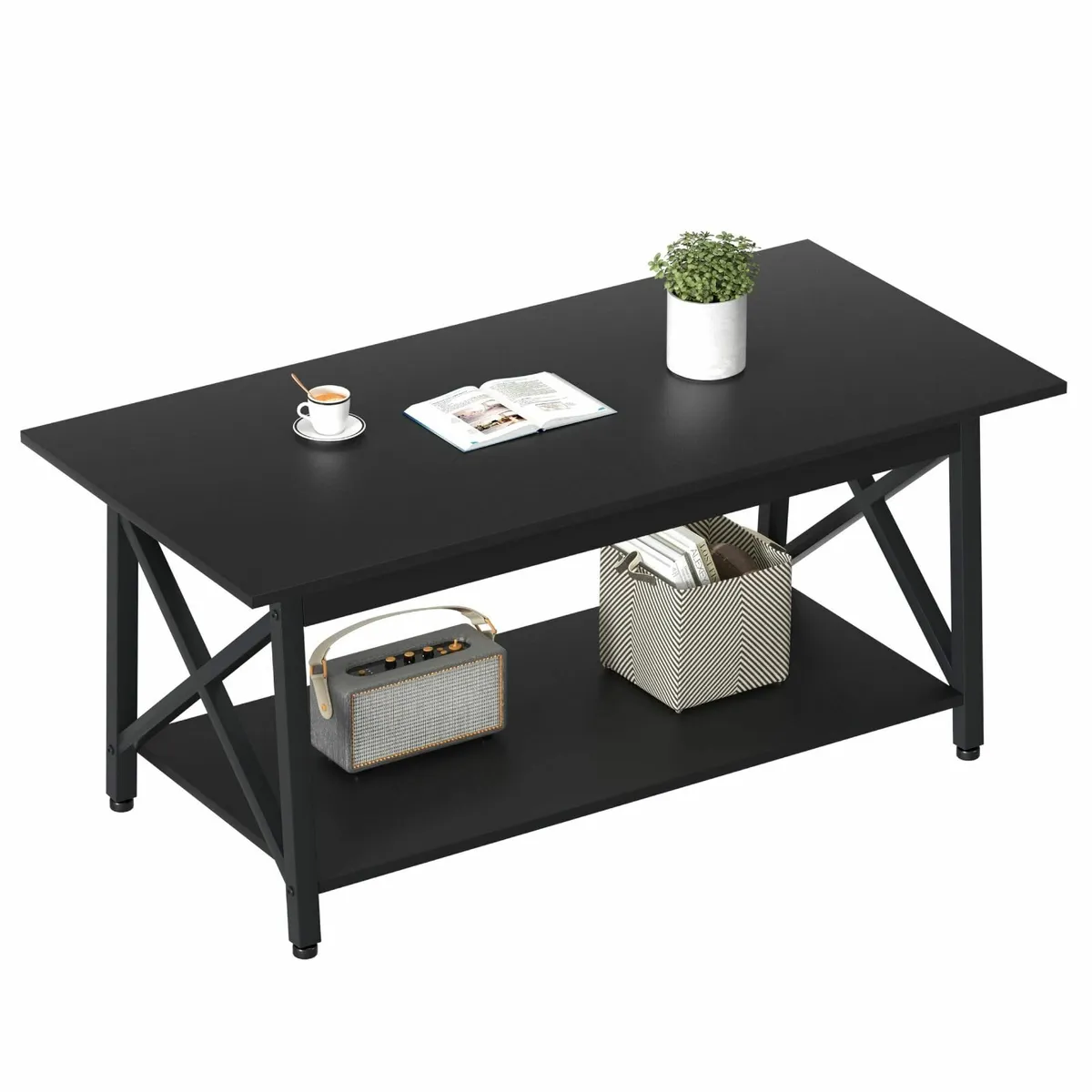 Coffee Table with Storage 100cm Living Room - Image 1