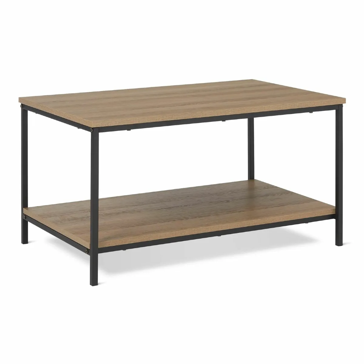 Coffee Table Rectangular with Bottom Shelf Living - Image 1
