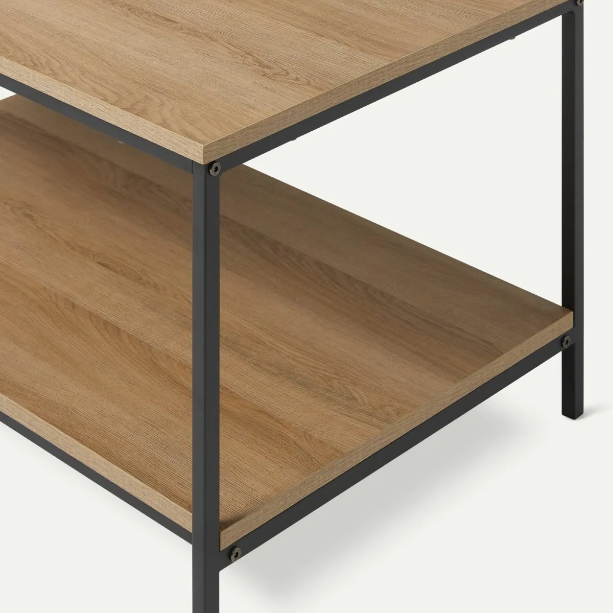 Coffee Table Rectangular with Bottom Shelf Living - Image 4