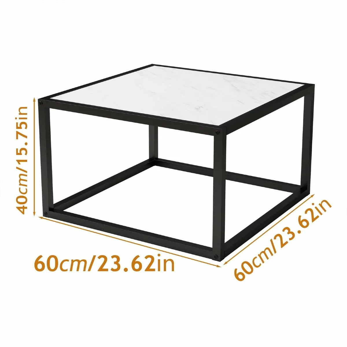 Square Coffee Table for Living Room Simple Center - Image 3