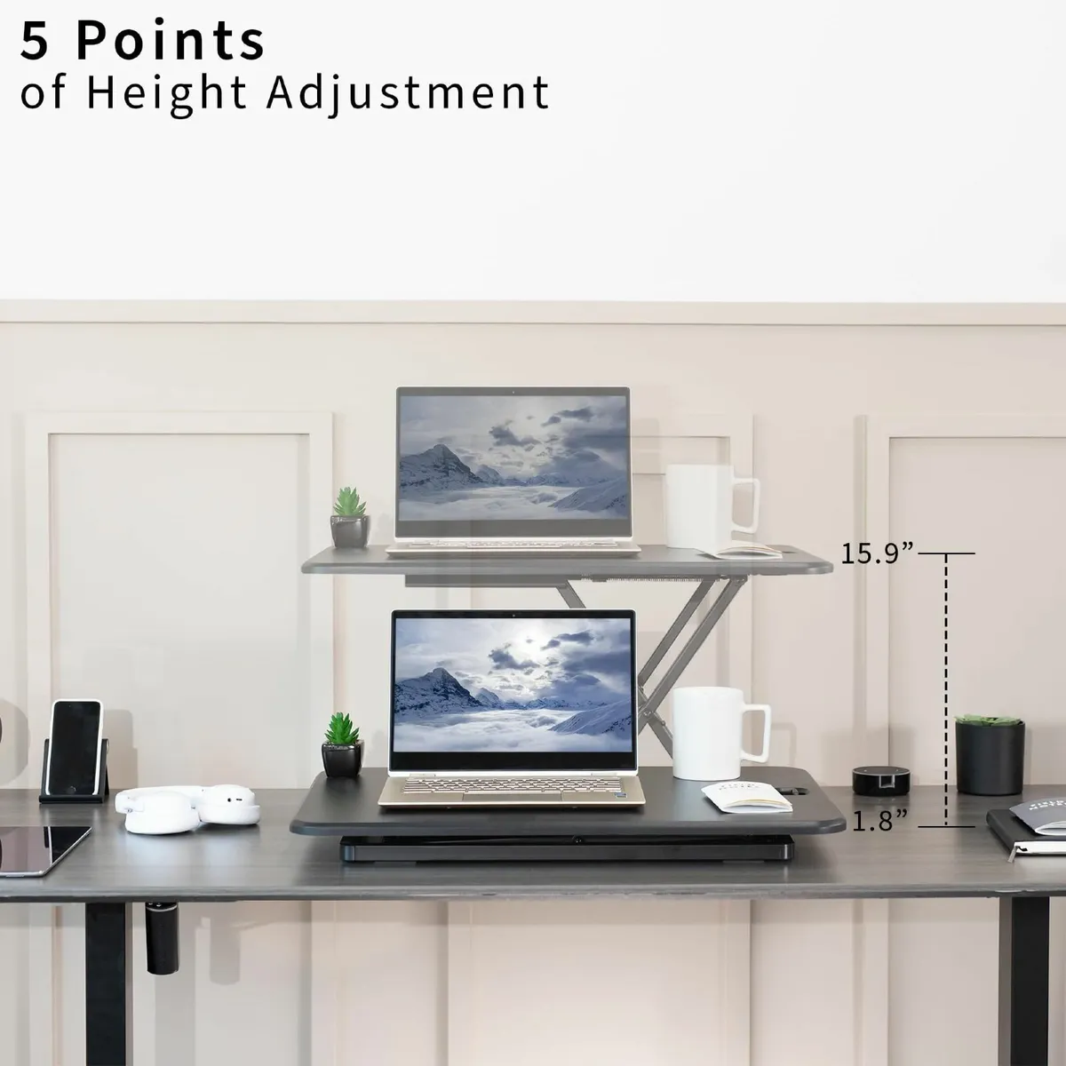 Ultra-Slim Single Top Height Adjustable Standing - Image 3