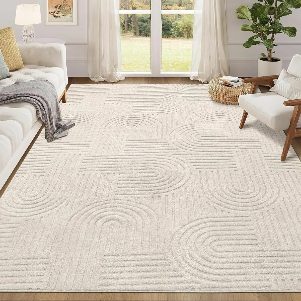 Machine Washable Rugs for Living Room 120 x 160 - Image 1