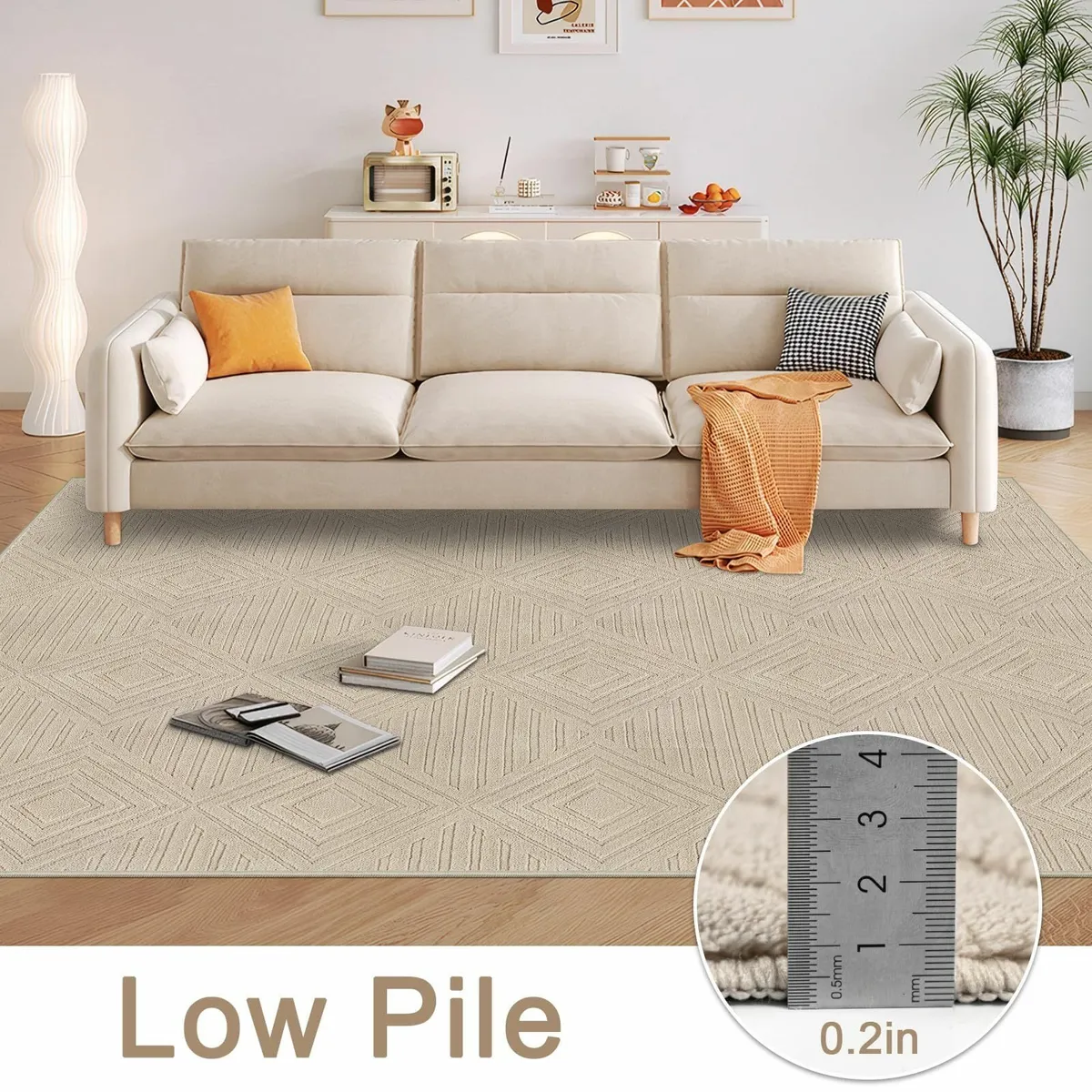 Capslapd Washable Rugs Living Room 160x230cm - Image 4