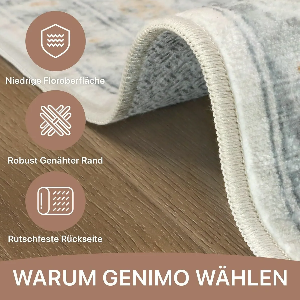 Machine Washable Rugs Living Room 160x230cm - Image 2