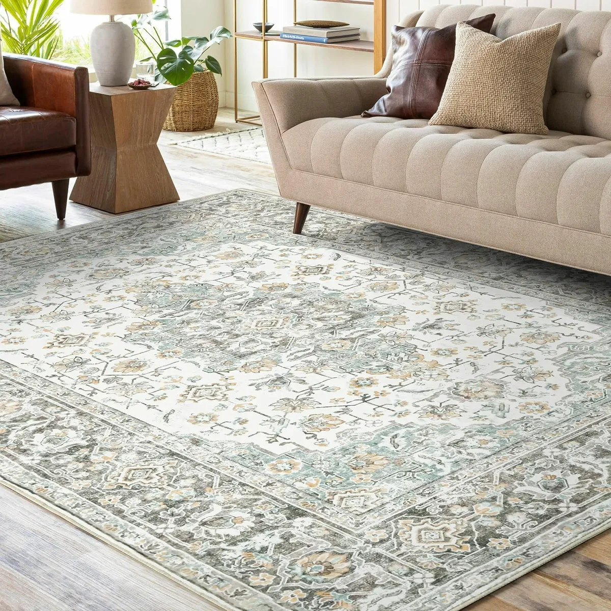 Rugs Living Room Large 160x230 cm Soft Low Pile - Image 1