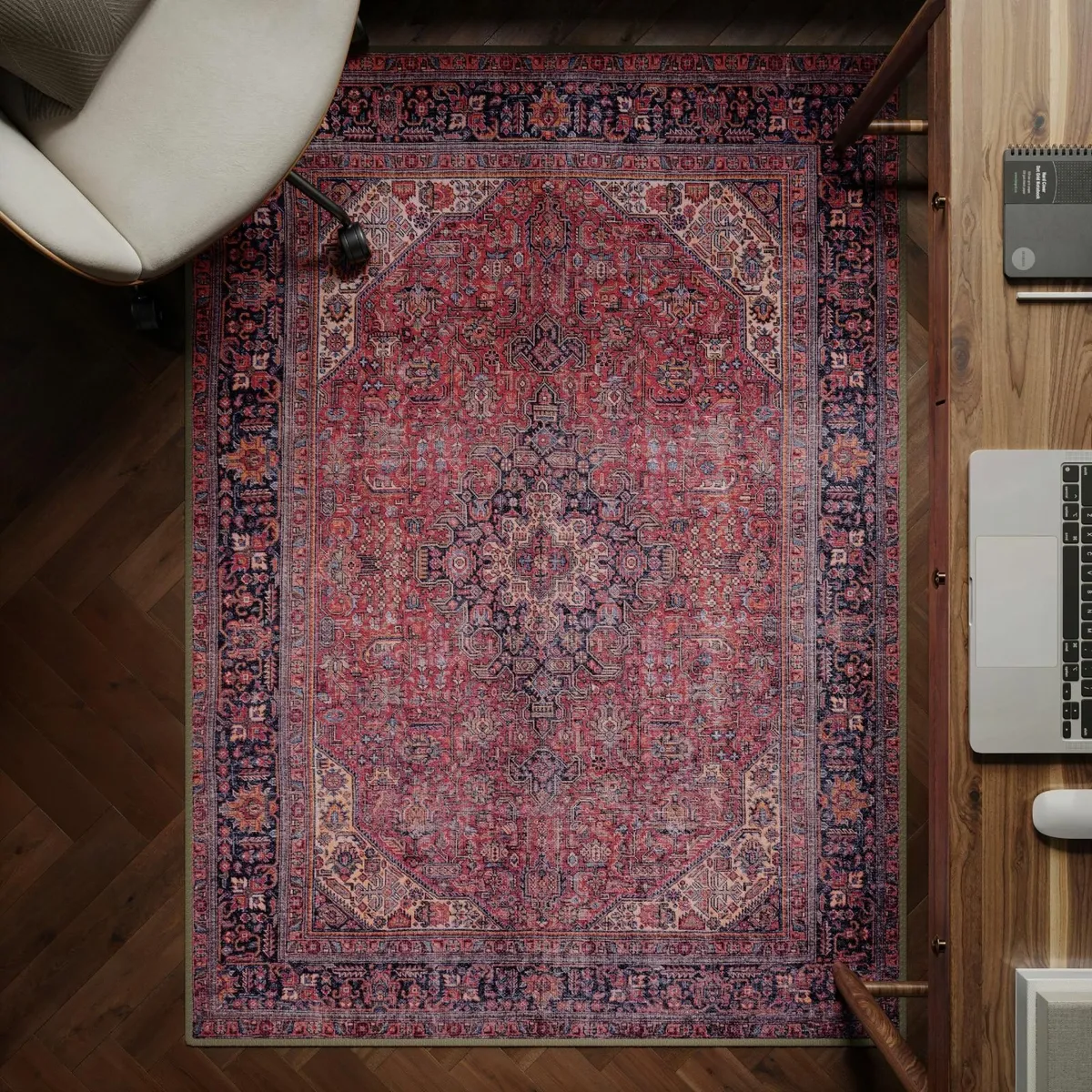 Machine Washable Rug 122x170cm 75% Recycled - Image 1