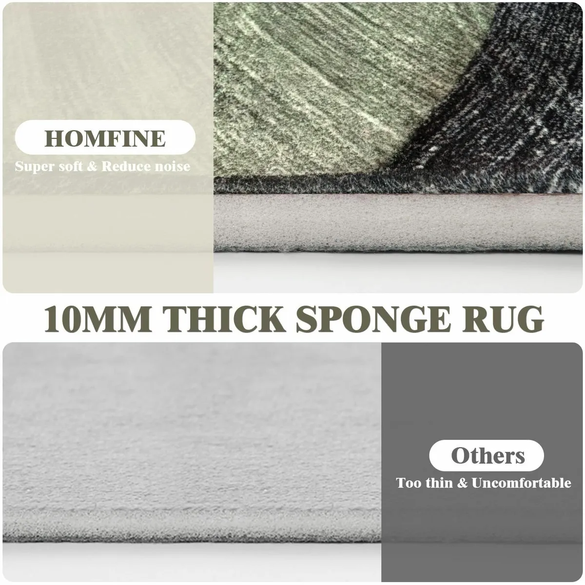 Washable Rug for Living Room- Fluffy Non-Slip - Image 3