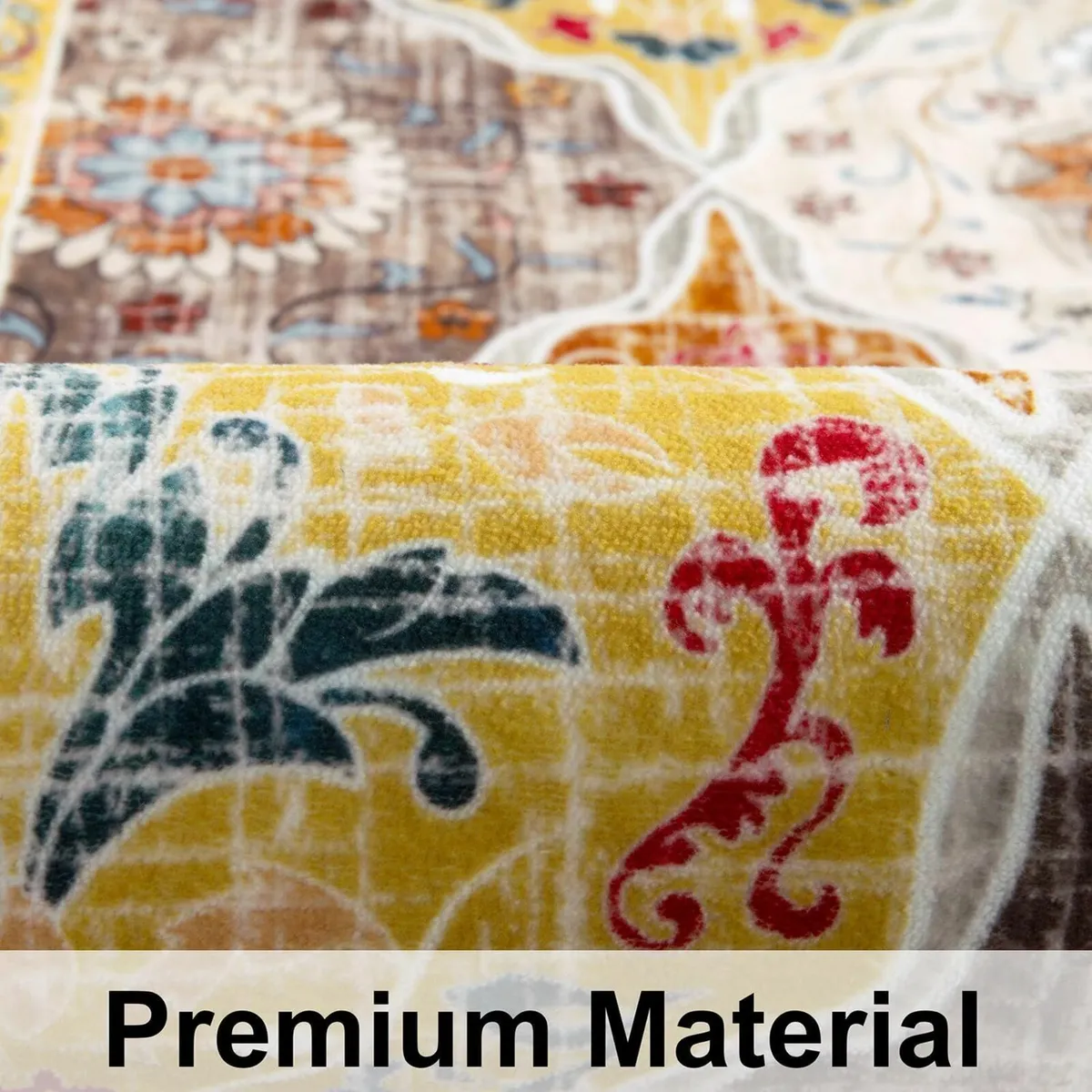 Vintage Washable Rugs Living Room Large 160x230 - Image 4