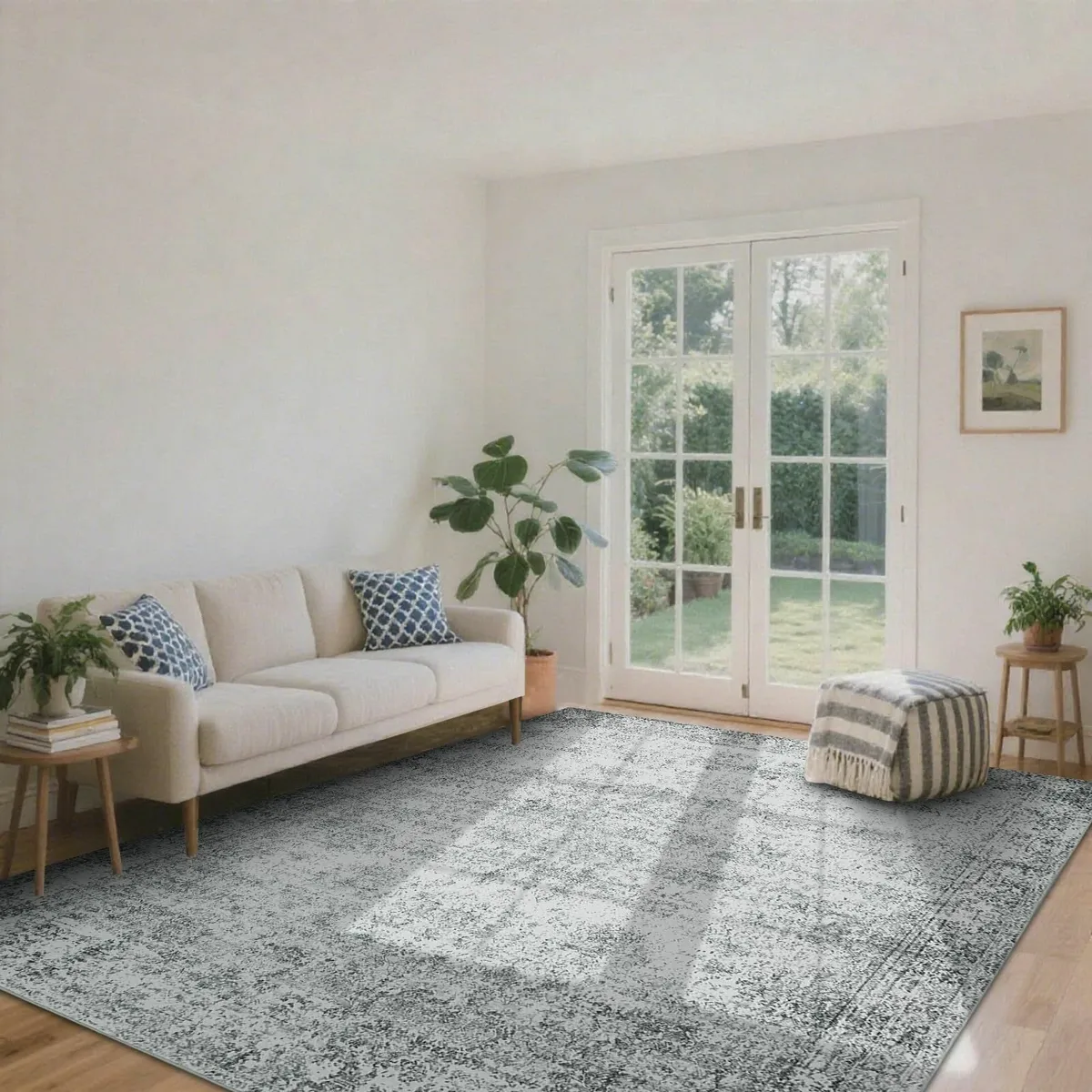 Vintage Area Rug 160x230cm Washable Living Room - Image 4