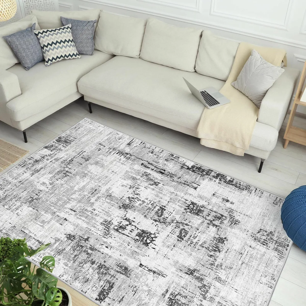 Machine Washable Rugs for Living Room - Modern - Image 2
