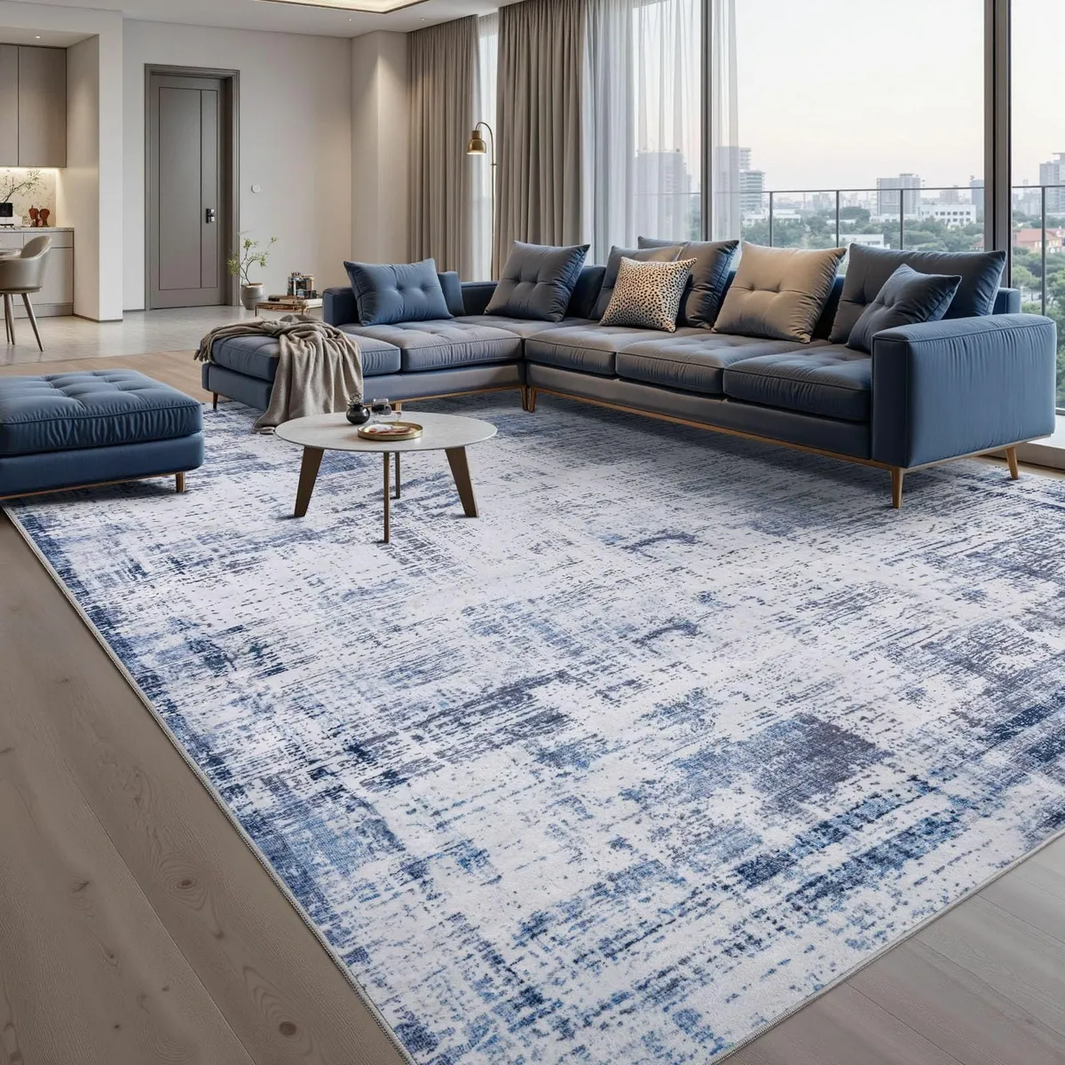 Rugs Living Room 200x300 Large Machine Washable - Image 1
