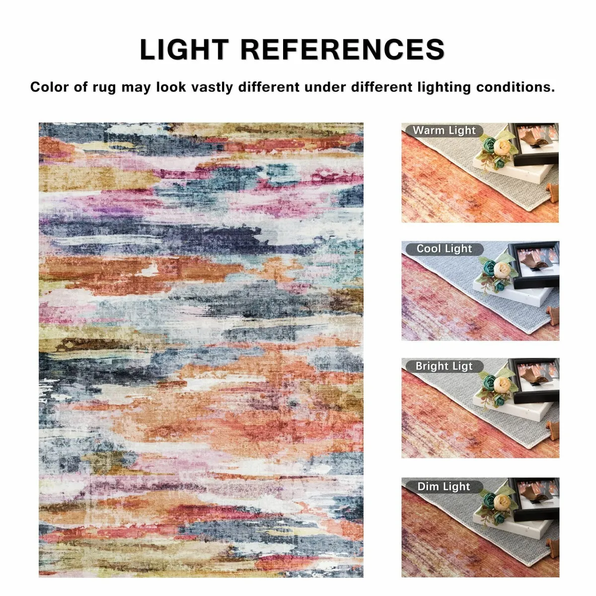 GRAFFIT Washable Rugs for Living Room Modern - Image 4