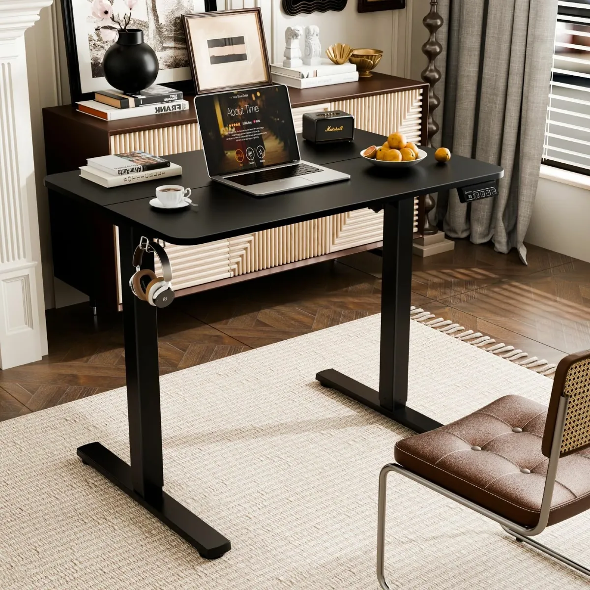 Electric Standing Desk 90x60cm Height Adjustable - Image 2