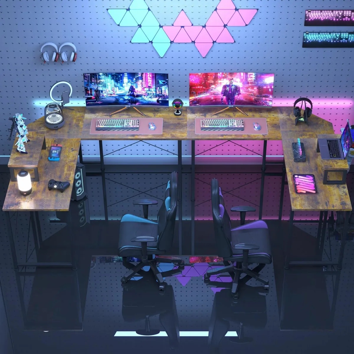 Corner Desk 50 L Shaped Gaming with Removable - Image 4