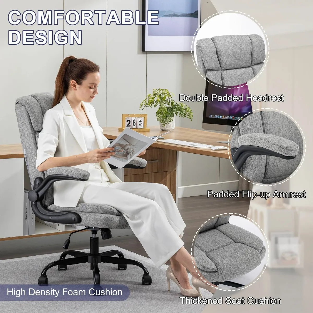 Home Office Chairs High Back Ergonomic Computer - Image 3