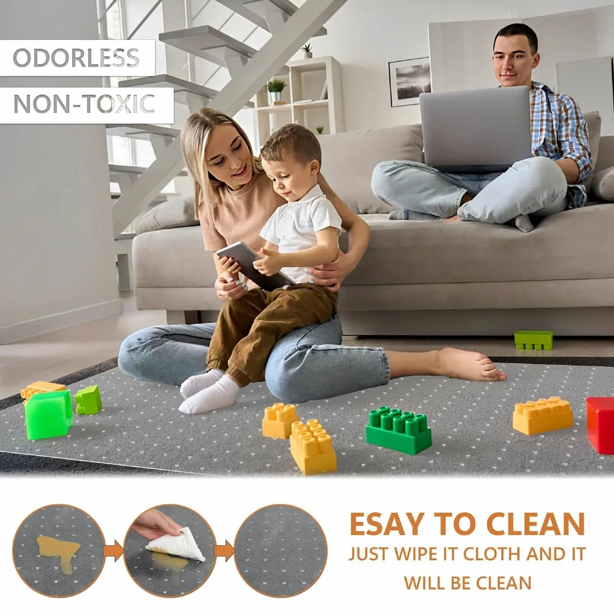 Office Chair Mat for Low Pile Carpeted Floor - Image 4