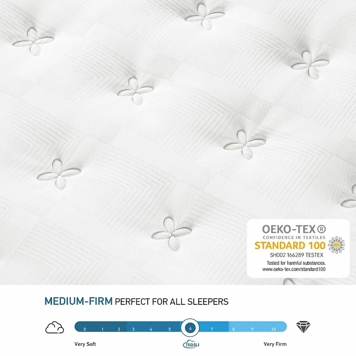 3FT Single Mattress 10 Inch Gel Memory Foam - Image 3