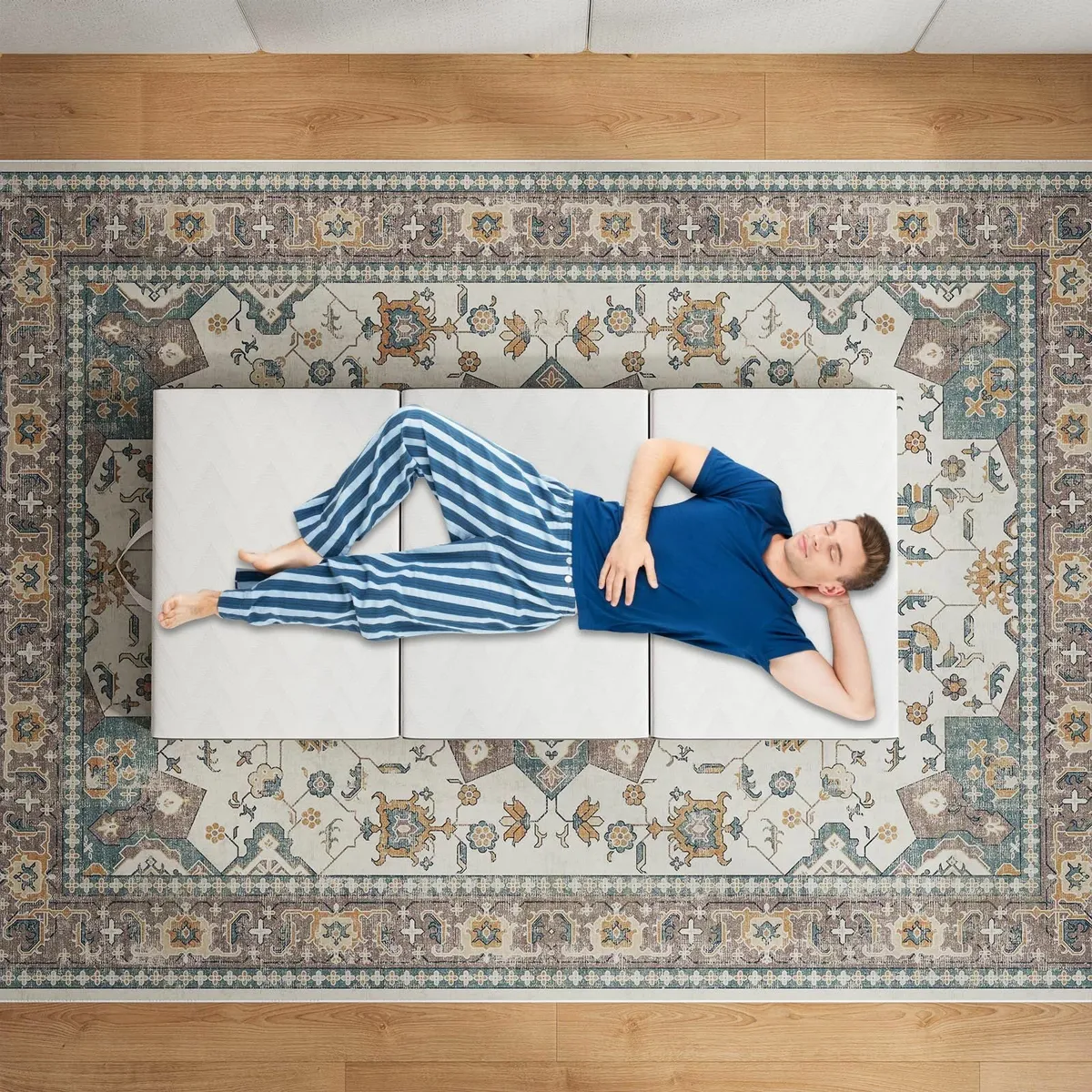 Folding Mattress Small Single 10CM Gel Memory - Image 2