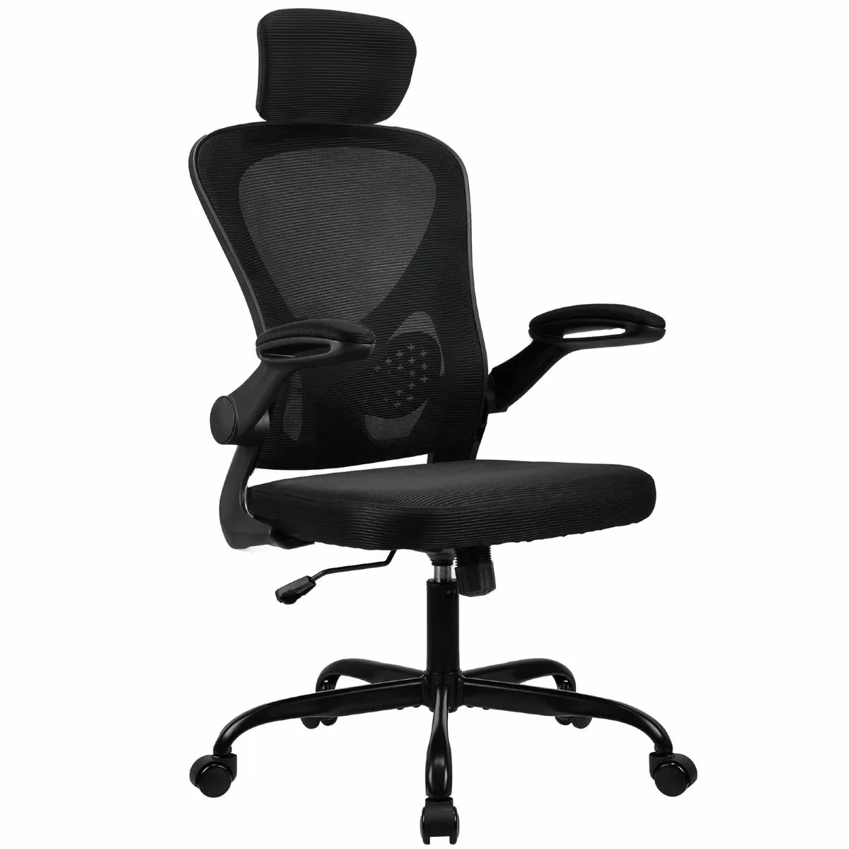 .Adjustable headrest office chair high-back - Image 1