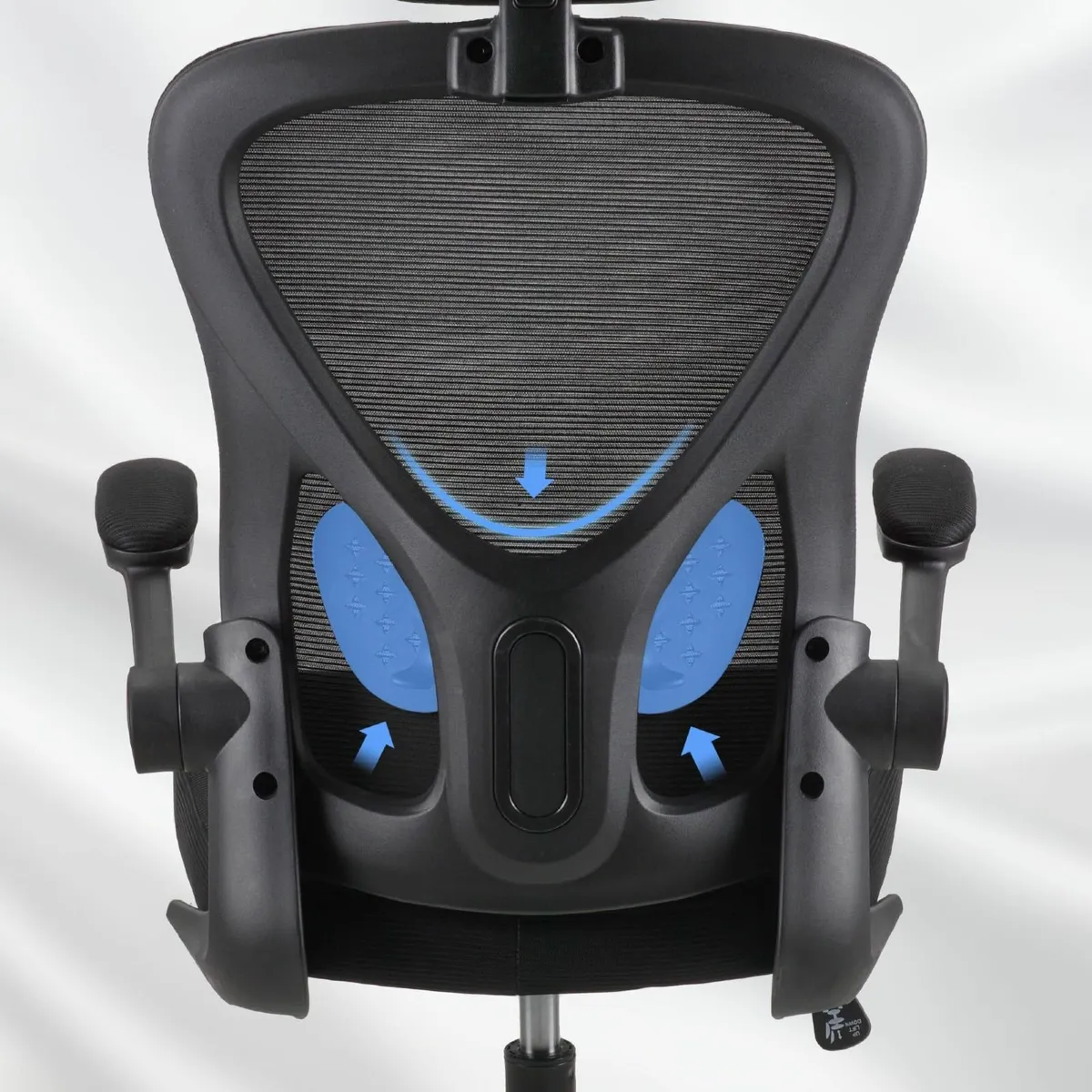 .Adjustable headrest office chair high-back - Image 4