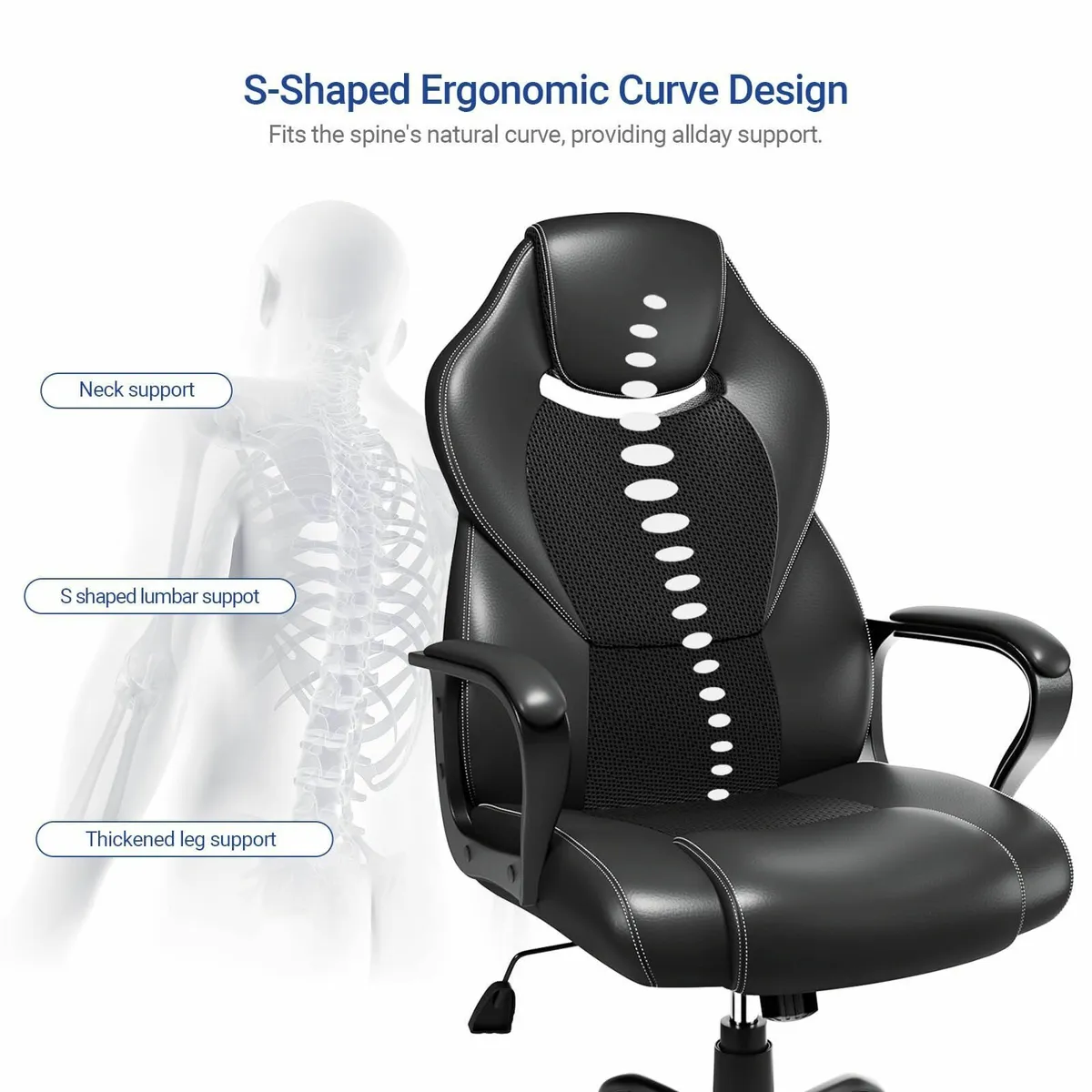 Office Chair Adjustable Ergonomic Computer Desk - Image 4