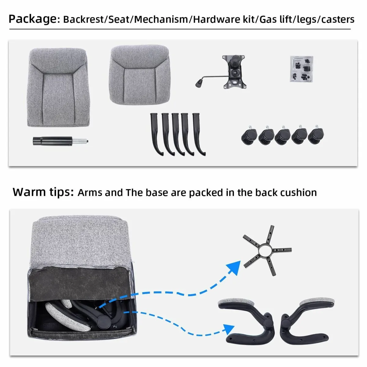 Executive Office Chair Ergonomic Computer Desk - Image 4