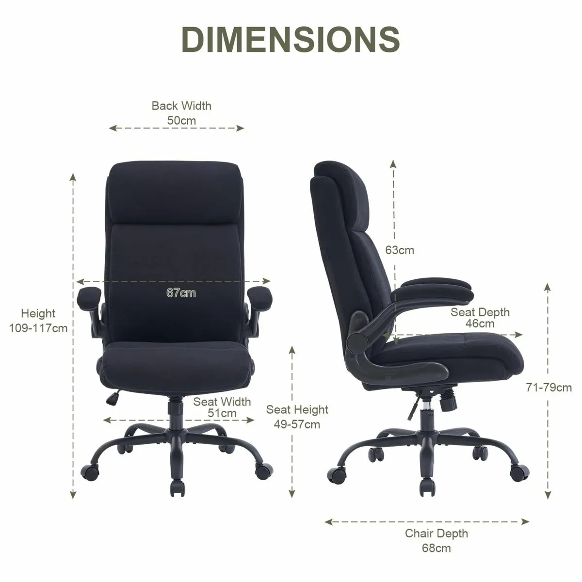 Ergonomic Office Chair for Home - Computer Desk - Image 2