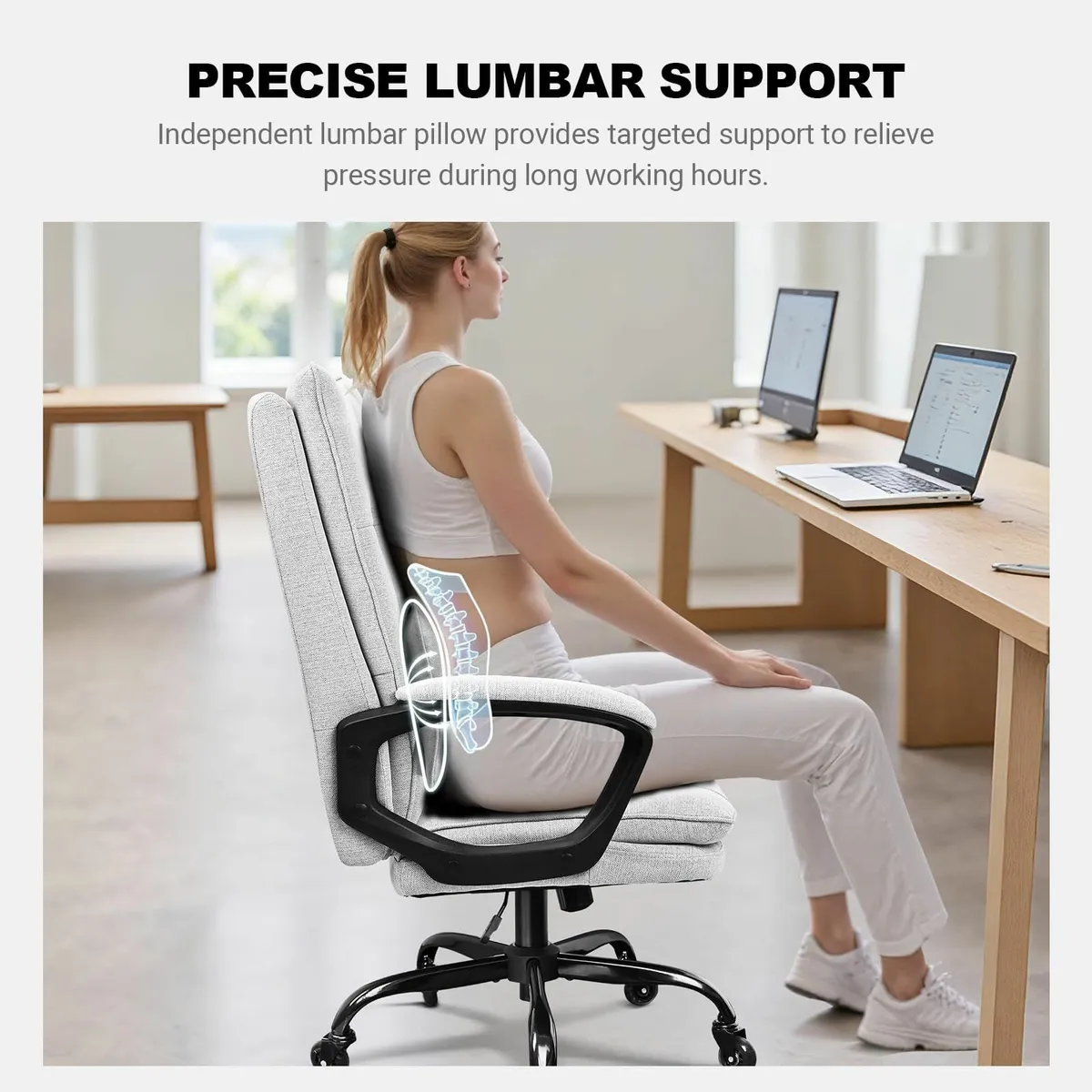 Ergonomic Executive Office Chair Computer Desk - Image 4