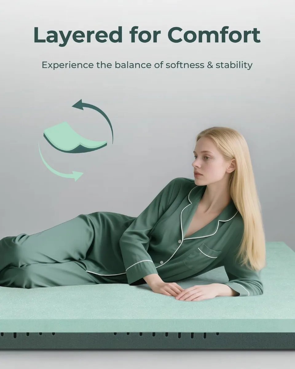 Mattress Topper Double Bed Thick for Back Pain - Image 4