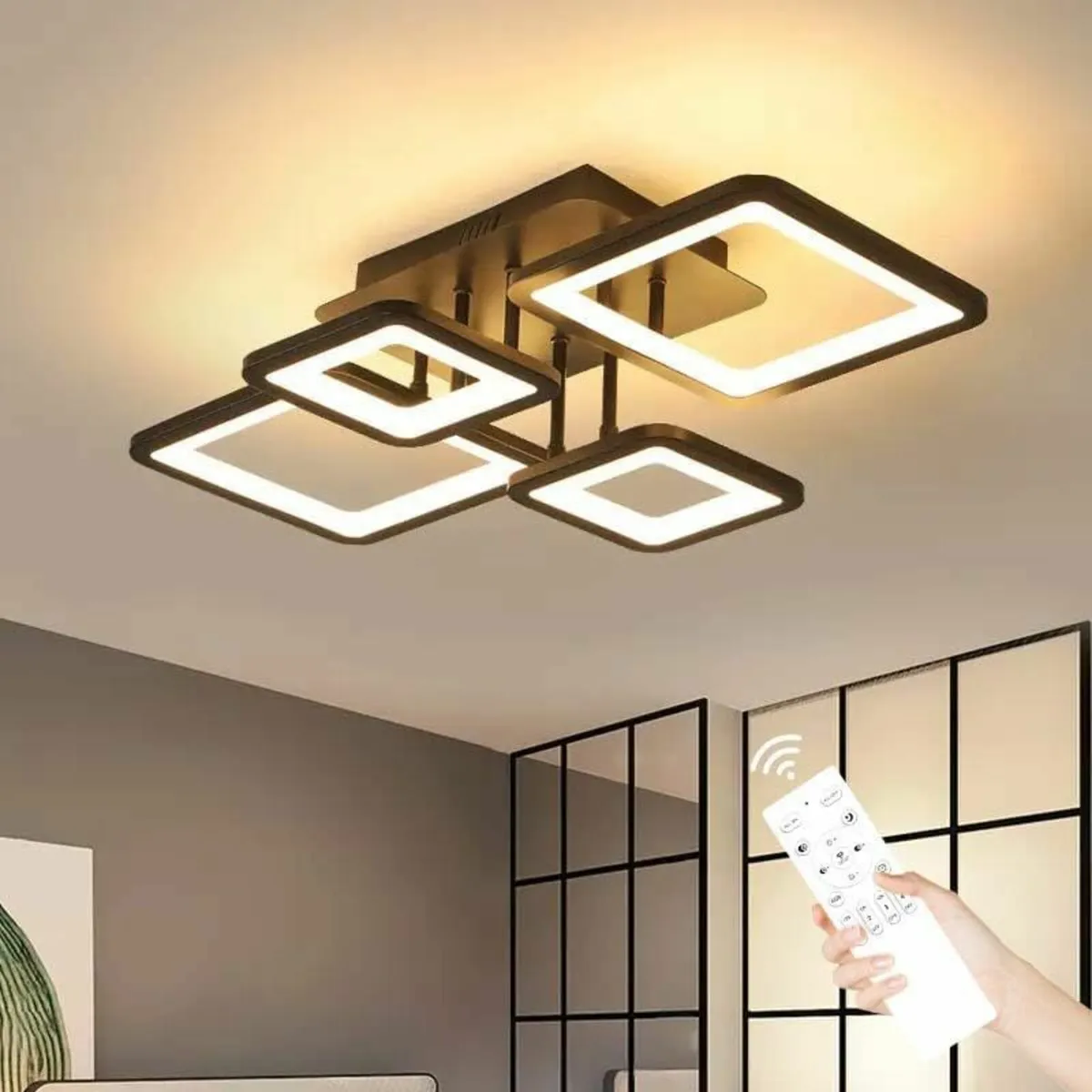 Modern LED Ceiling Light Dimmable 54W Flush Mount - Image 1