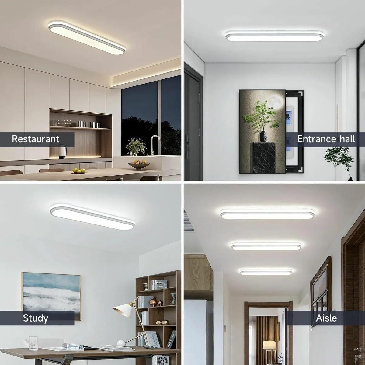 Smart LED Ceiling Light 92cm Dimmable Modern - Image 2