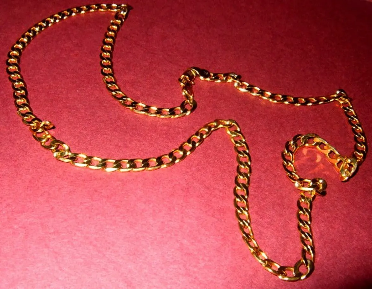 Vintage Hallmarked 9ct Gold 24" Necklace - Image 3