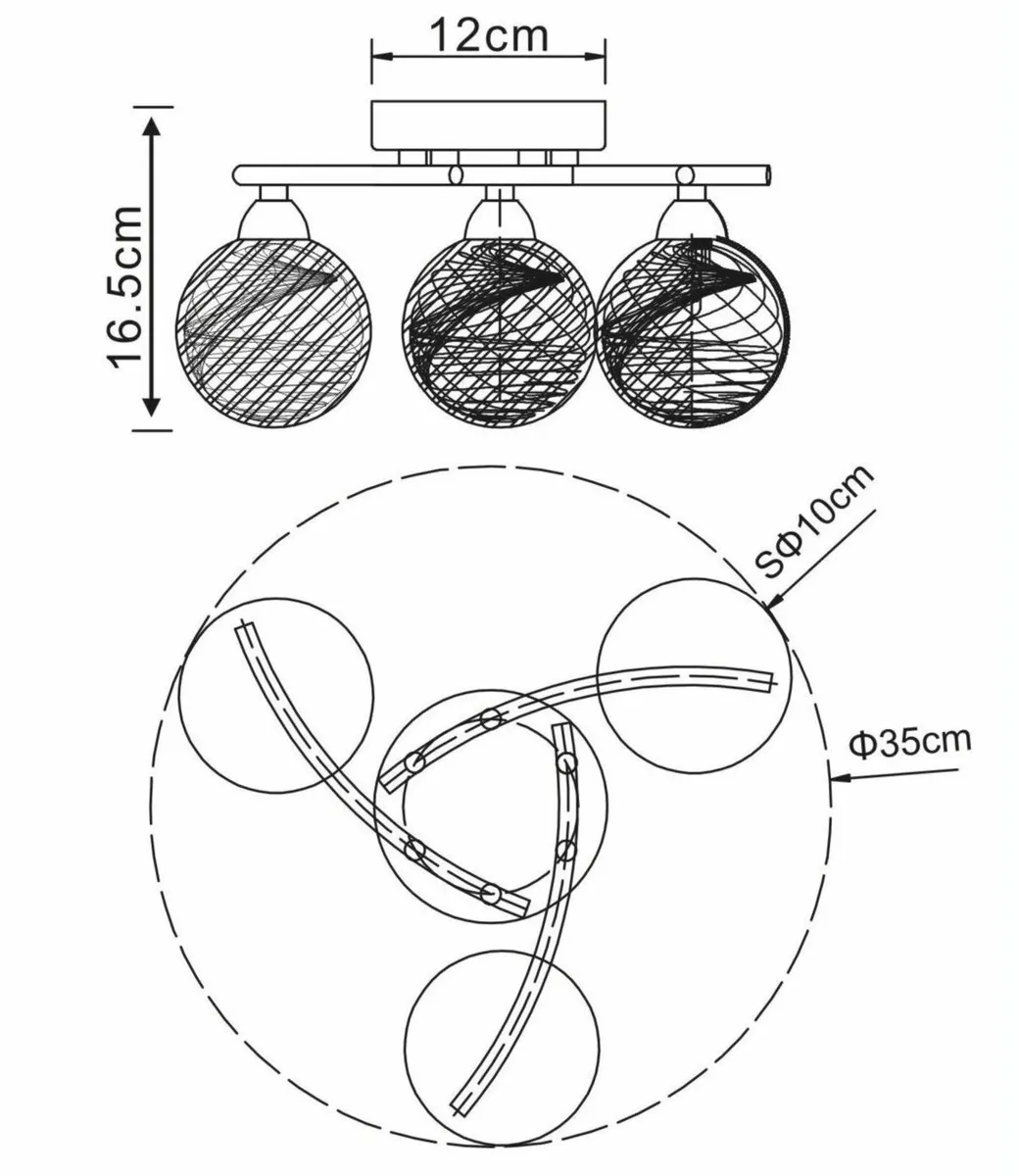 BOLLA 3xG9 LED Bulbs Included - Semi Flush - Image 2