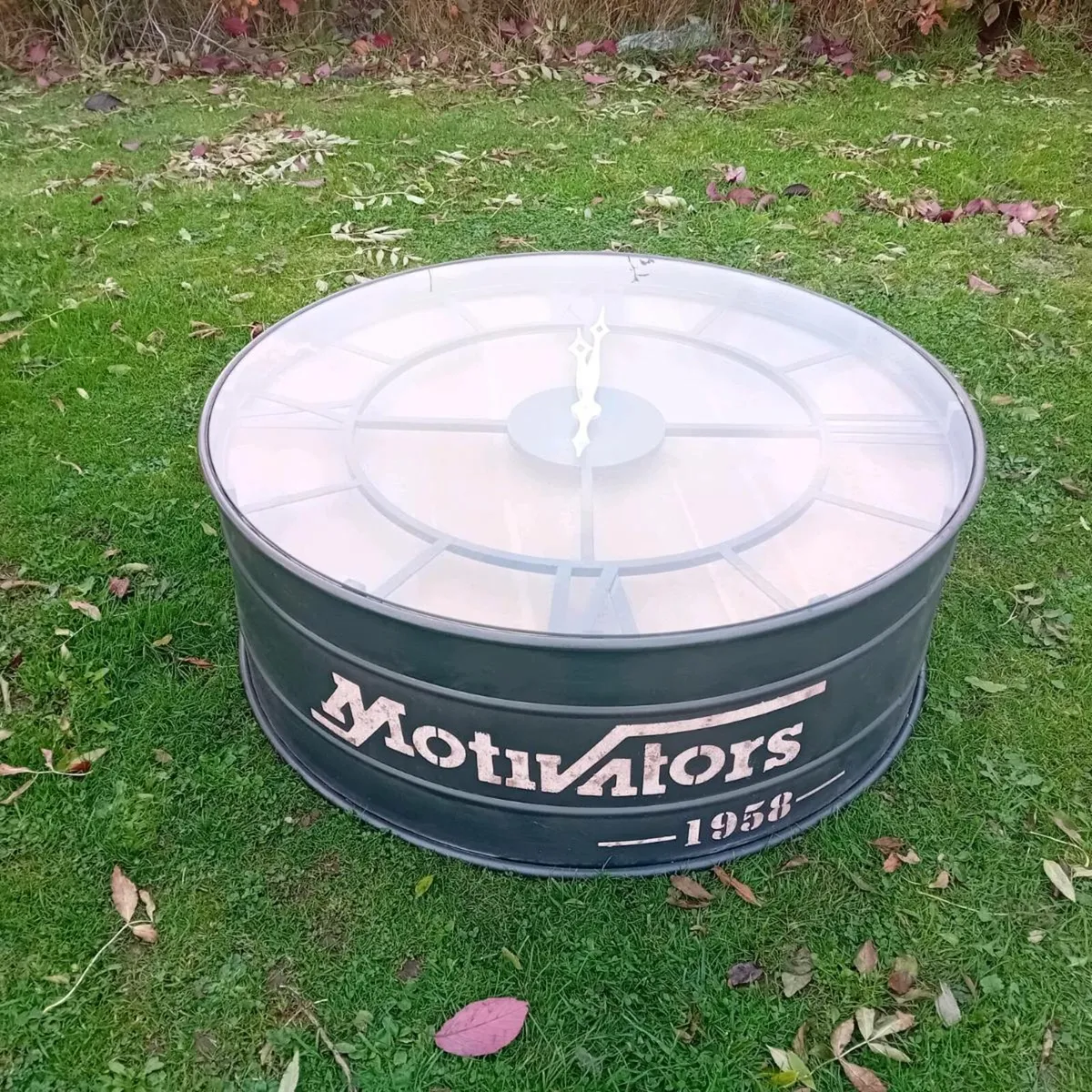 Large Coffee Clock Table - Image 1