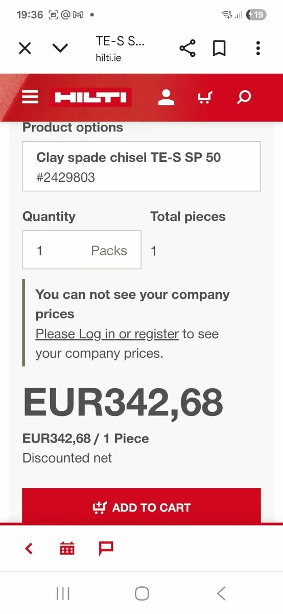 HILTI chisel for Te1000 Te1500 Te905 Te2000 - Image 4