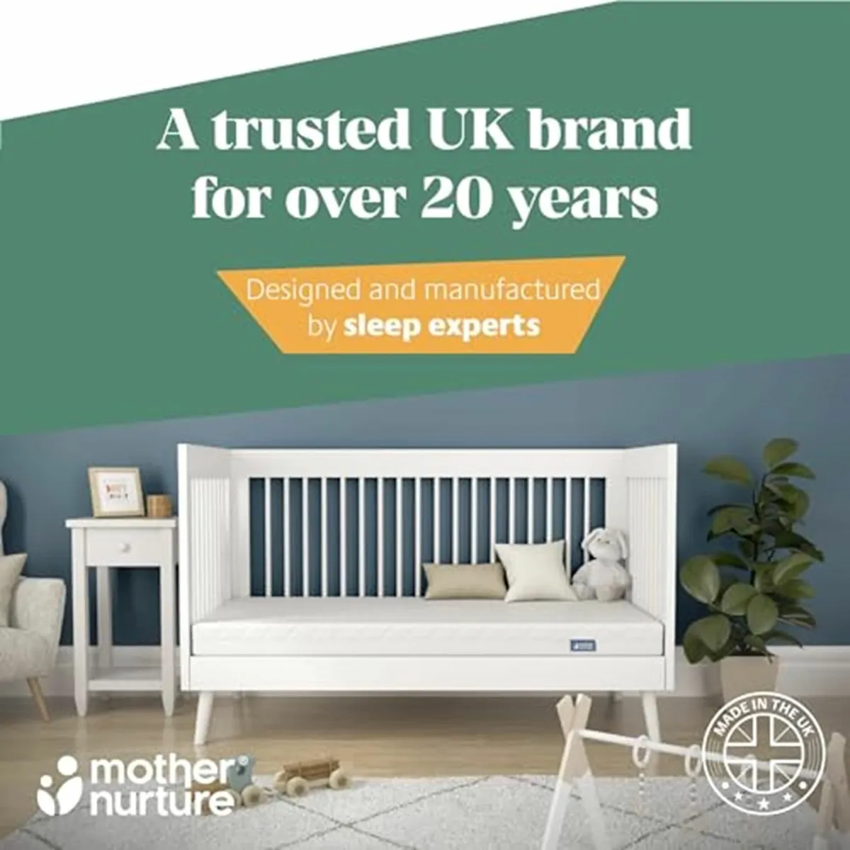 Eco Fibre Cot Bed Mattress (140 x 70 10 cm) - Image 2