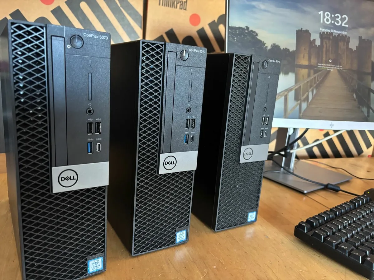 Dell Optiplex 5070 PC's-16Gb Ram-Win 11 Pro-Vat - Image 1