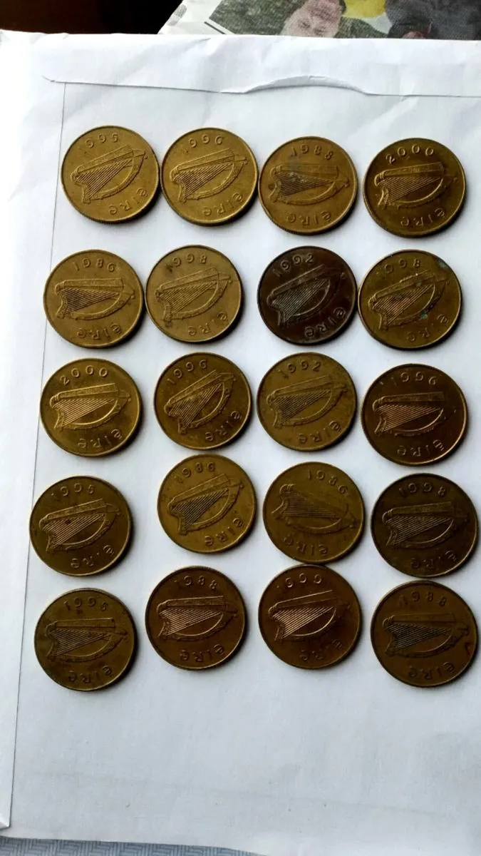 20. 20p Irish coins - Image 2