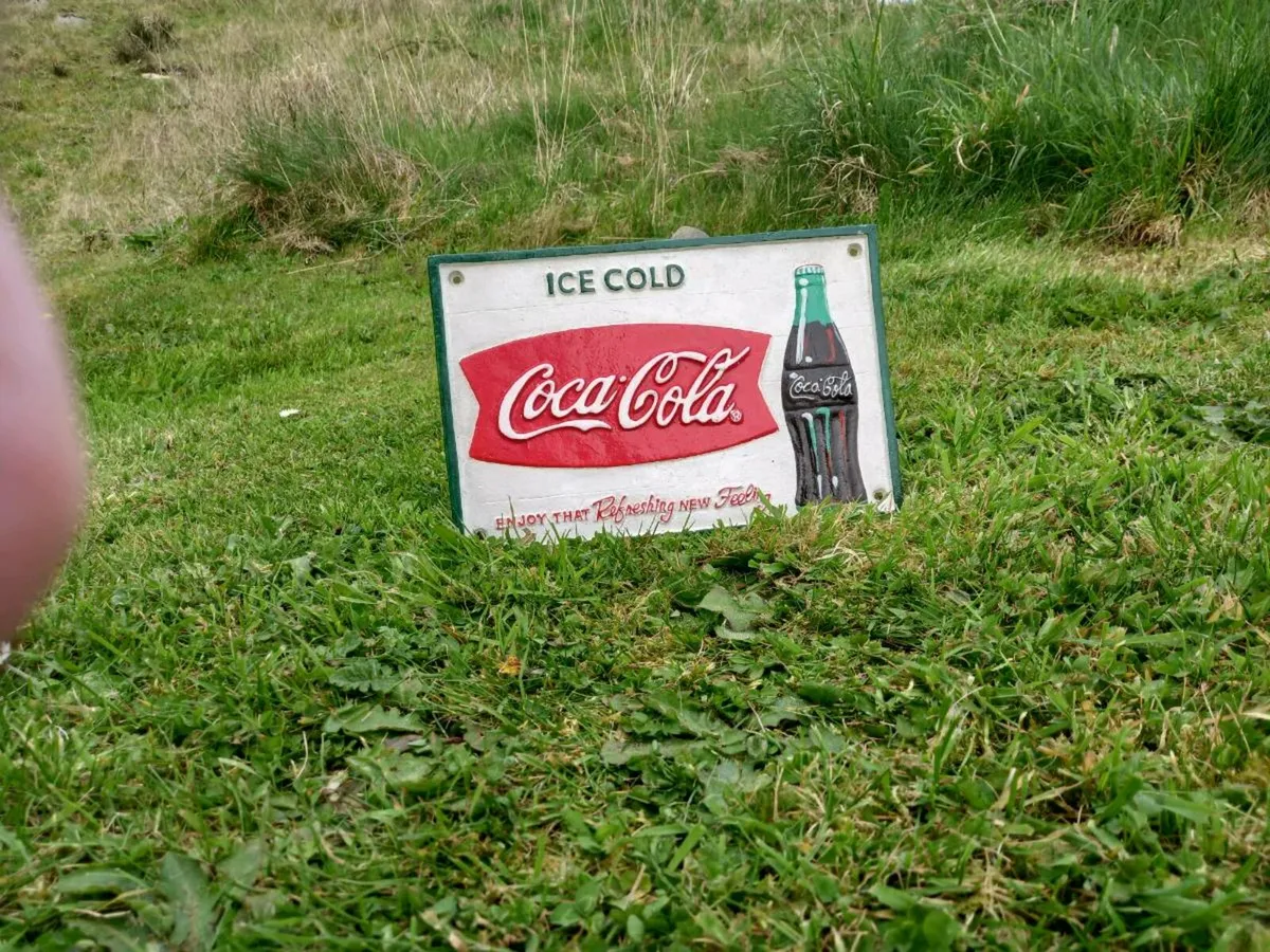 Coca-Cola Cast Iron Sign - Image 1